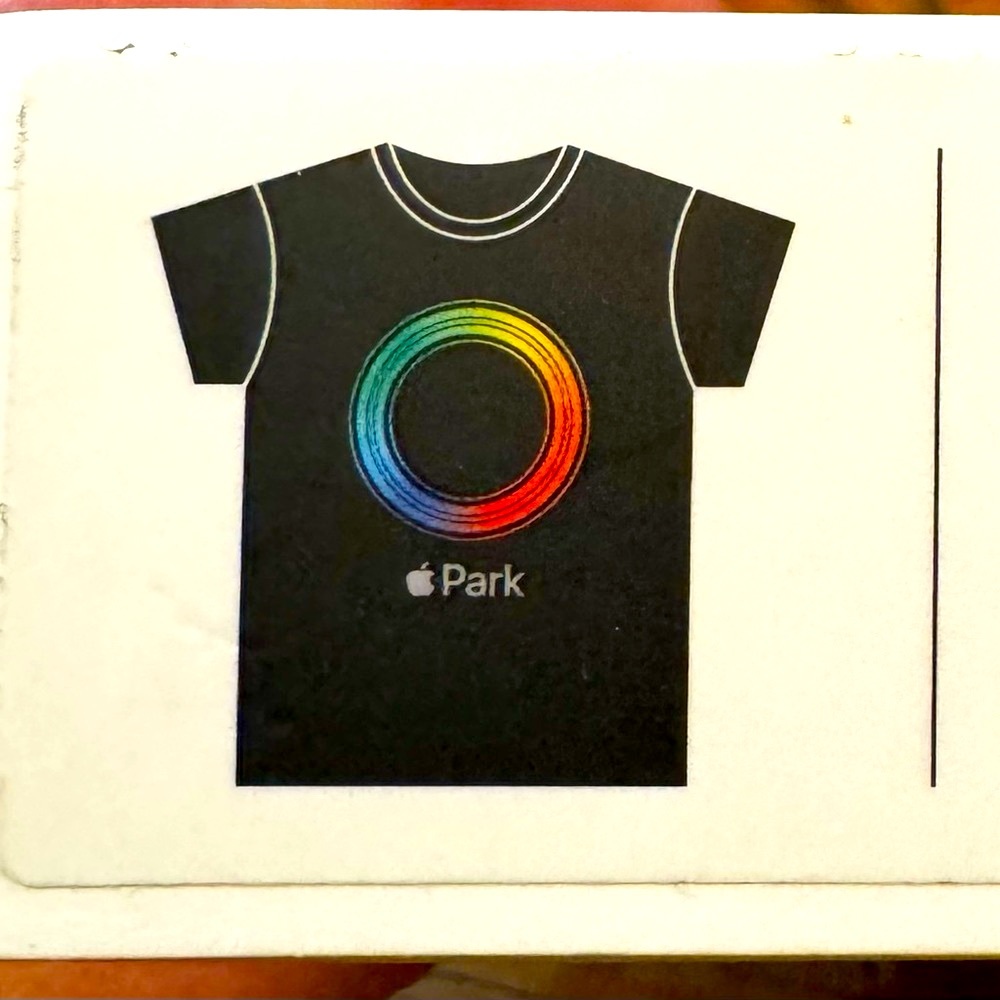 NWT Official Apple Park Rainbow T-shirt
